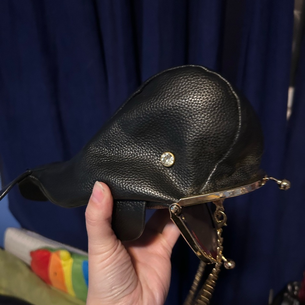 Dune London Black and Gold Whale shaped bag - Picture 2 of 6